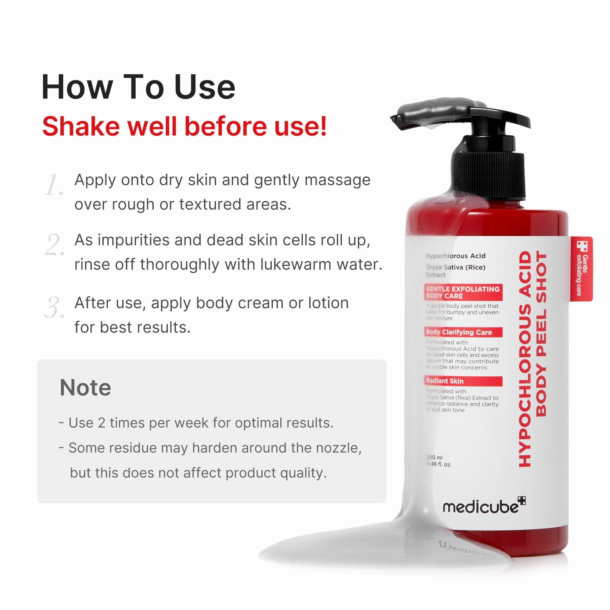 [GIFT] Hypochlorous Acid Rice Body Peel Shot
