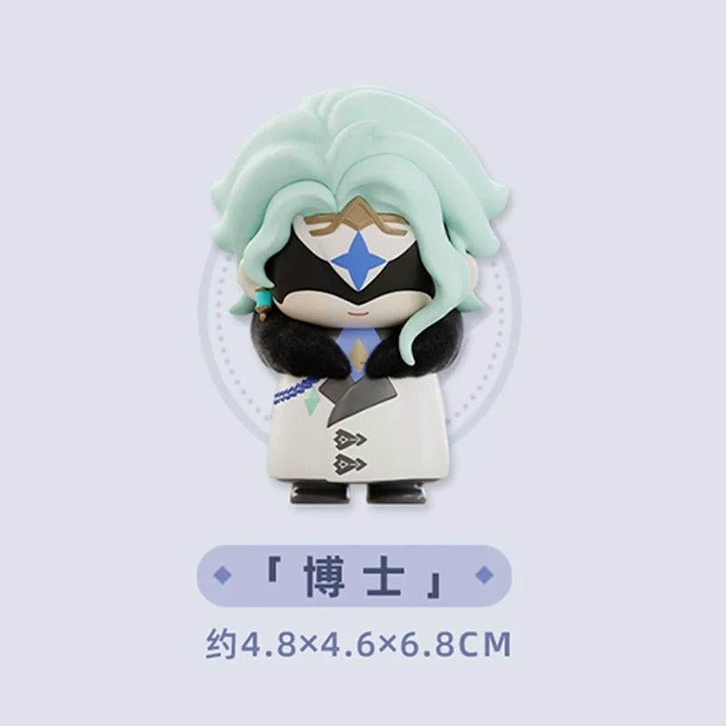 Mihoyo Genshin Impact Fatui Harbinger Q Version Series Blind Box Desktop Mini Doll Model Toys Trend Decoration Surprise