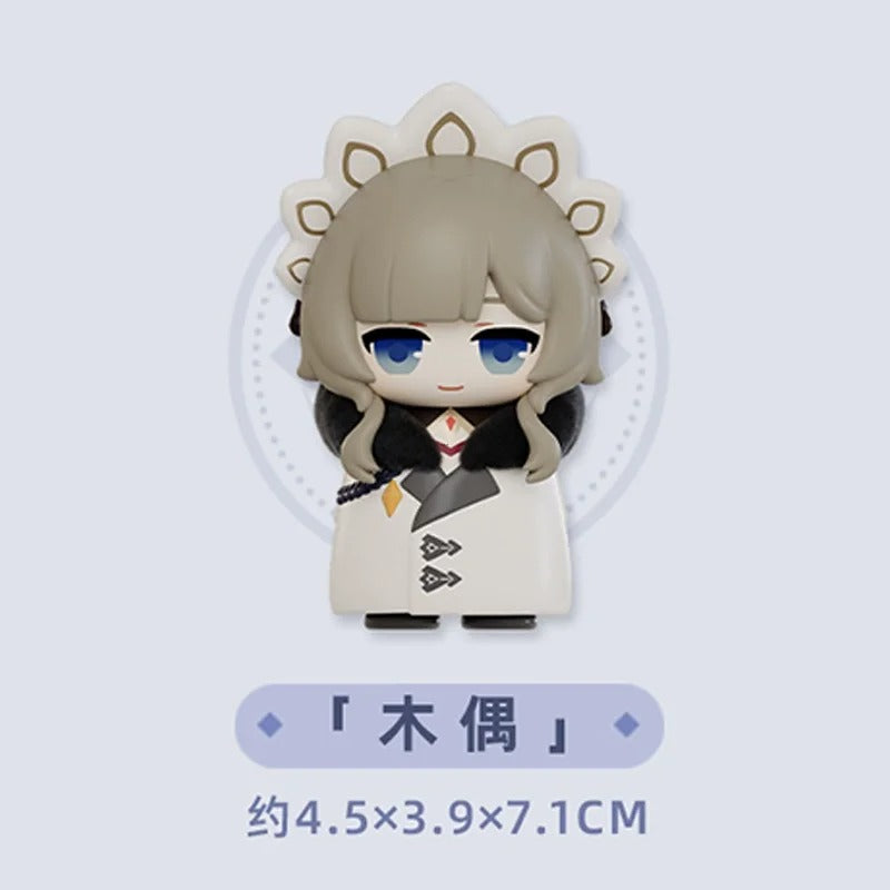 Mihoyo Genshin Impact Fatui Harbinger Q Version Series Blind Box Desktop Mini Doll Model Toys Trend Decoration Surprise