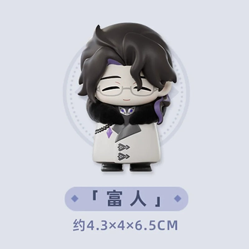 Mihoyo Genshin Impact Fatui Harbinger Q Version Series Blind Box Desktop Mini Doll Model Toys Trend Decoration Surprise