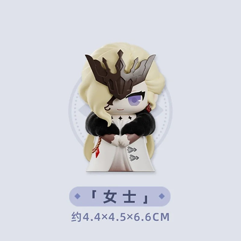 Mihoyo Genshin Impact Fatui Harbinger Q Version Series Blind Box Desktop Mini Doll Model Toys Trend Decoration Surprise