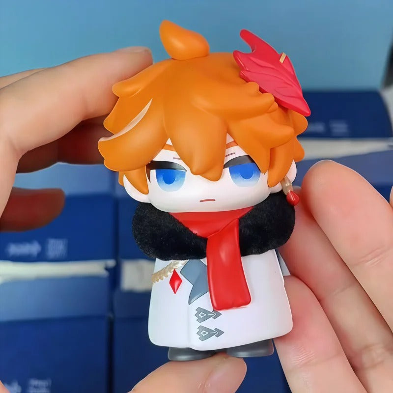 Mihoyo Genshin Impact Fatui Harbinger Q Version Series Blind Box Desktop Mini Doll Model Toys Trend Decoration Surprise
