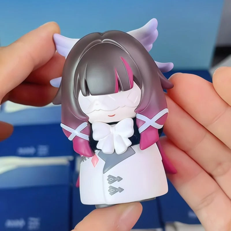 Mihoyo Genshin Impact Fatui Harbinger Q Version Series Blind Box Desktop Mini Doll Model Toys Trend Decoration Surprise