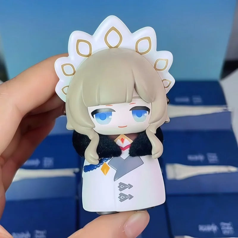 Mihoyo Genshin Impact Fatui Harbinger Q Version Series Blind Box Desktop Mini Doll Model Toys Trend Decoration Surprise