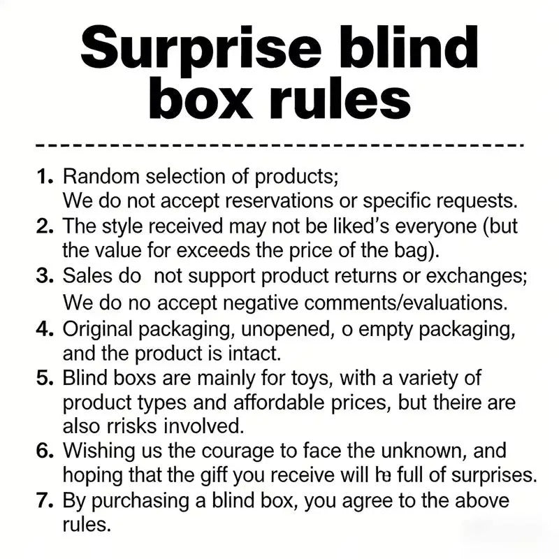 Surprise Blind Box Your Happiness Lies Inside With A Variety Of Popular Blind Box Toys Available Randomly Shipped Gift