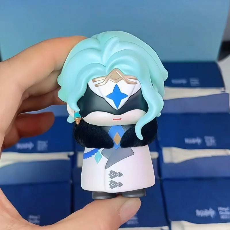 Mihoyo Genshin Impact Fatui Harbinger Q Version Series Blind Box Desktop Mini Doll Model Toys Trend Decoration Surprise