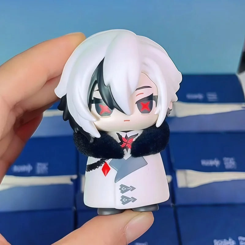 Mihoyo Genshin Impact Fatui Harbinger Q Version Series Blind Box Desktop Mini Doll Model Toys Trend Decoration Surprise