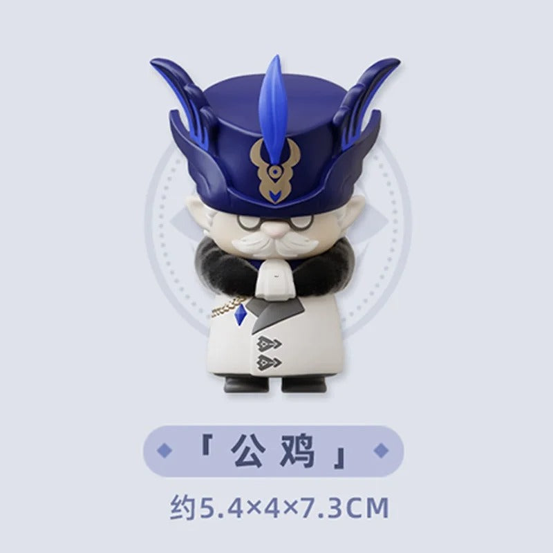 Mihoyo Genshin Impact Fatui Harbinger Q Version Series Blind Box Desktop Mini Doll Model Toys Trend Decoration Surprise
