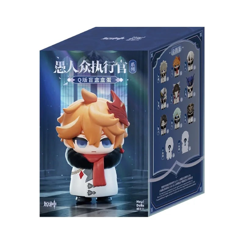 Mihoyo Genshin Impact Fatui Harbinger Q Version Series Blind Box Desktop Mini Doll Model Toys Trend Decoration Surprise